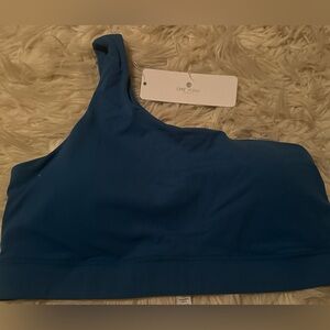 CRZ YOGA Women's One Shoulder Sports Bra One Strap Workout Yoga Bra